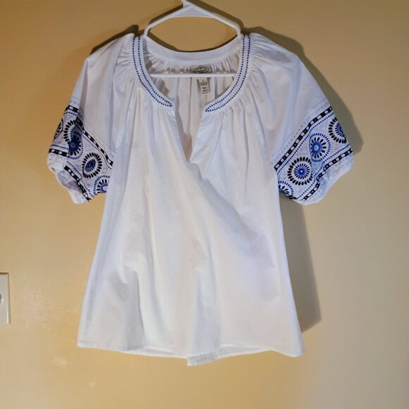 St.John's Bay V neck blouse size M. - Picture 7 of 8